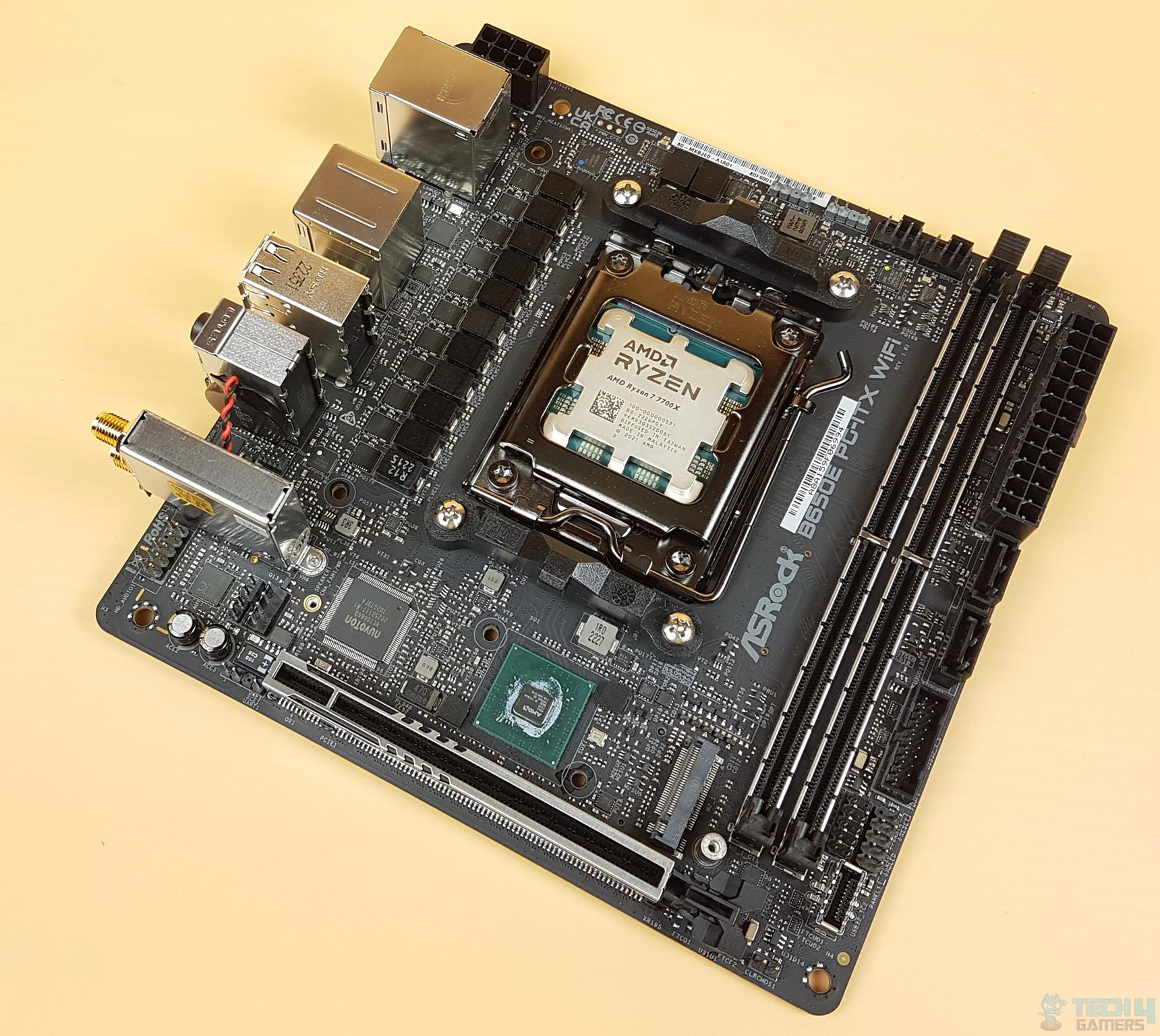 ASRock B650E PG-ITX WIFI — The naked PCB