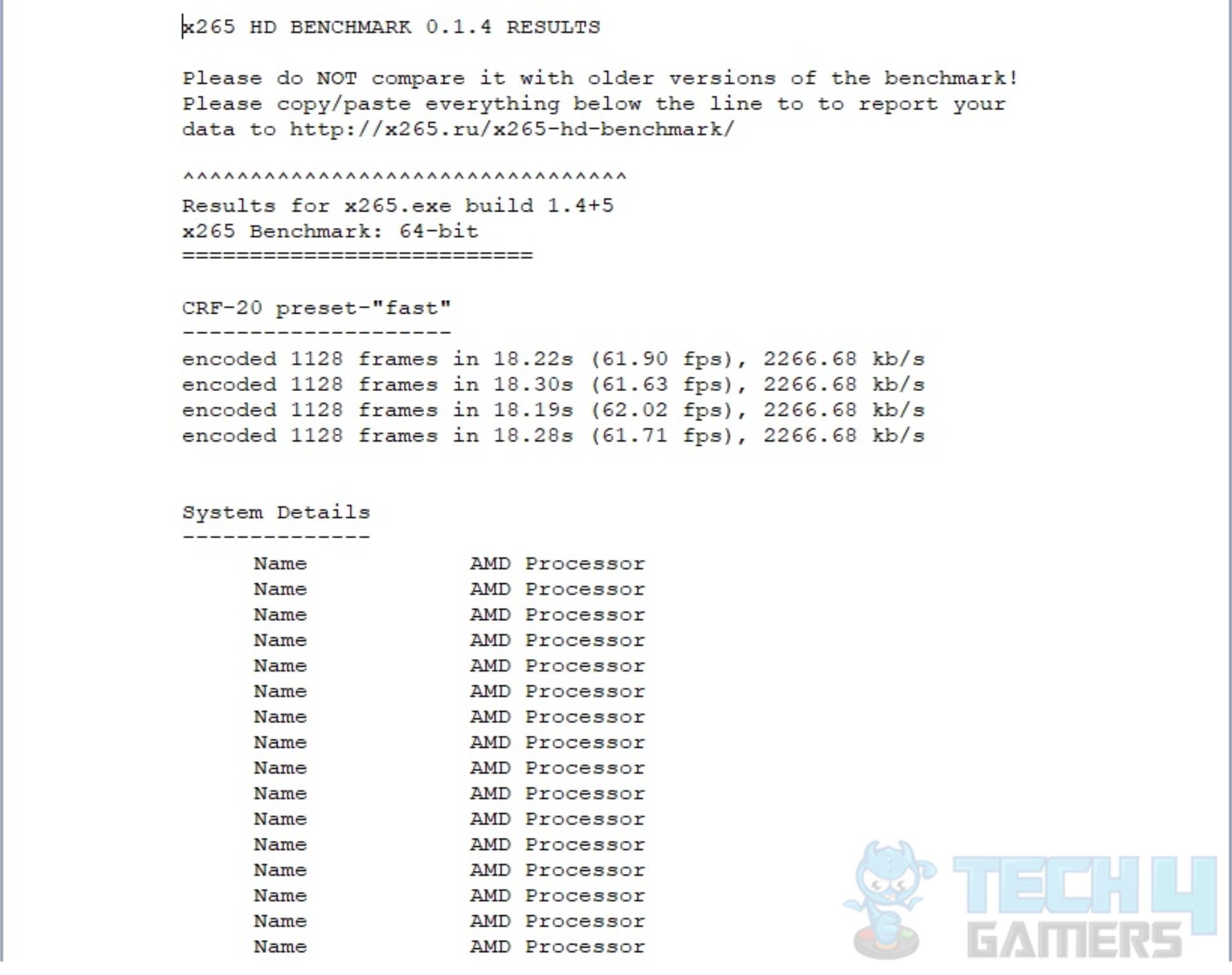 ASRock B650E PG-ITX WIFI — X265 HD Benchmark