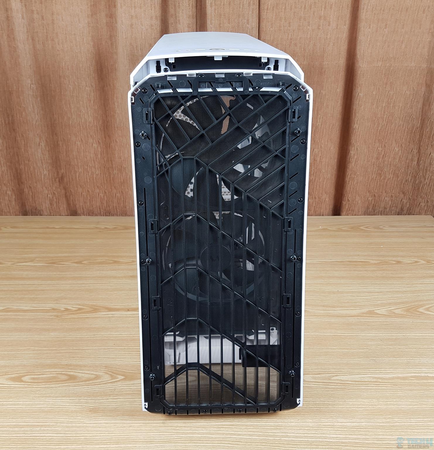 Fractal Design Torrent White TG Clear Tint PC Case — Front panel removed