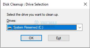 Choose Drive from dropdown by clicking arrow icon.
