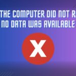 FIXED: The Computer Did Not Resync, No Data Was Available