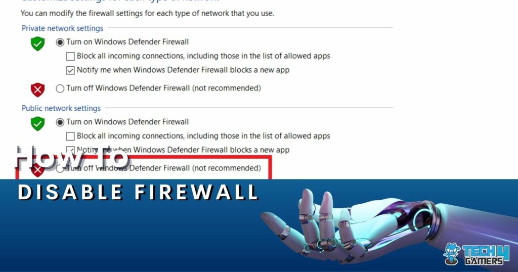 How To Disable Firewall [All Methods Guide] - Tech4Gamers