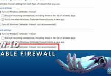 How To Disable Firewall