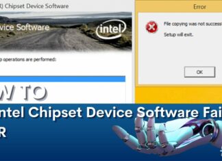 Intel Chipset Device Software Failed