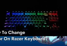 How to change color on Razer Keyboard?