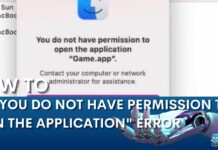 You do not have permission to open the application (contact your computer or network administrator for assistance)