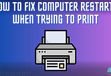 How to FIX Computer restarts when trying to print