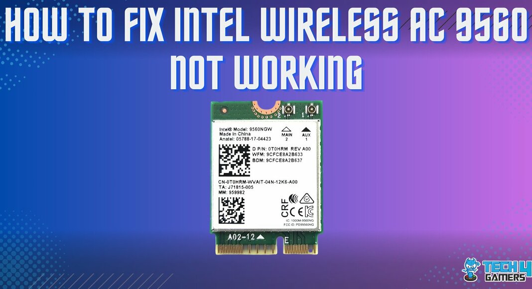 Intel Wireless AC 9560 Not Working