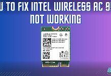 Intel Wireless AC 9560 Not Working
