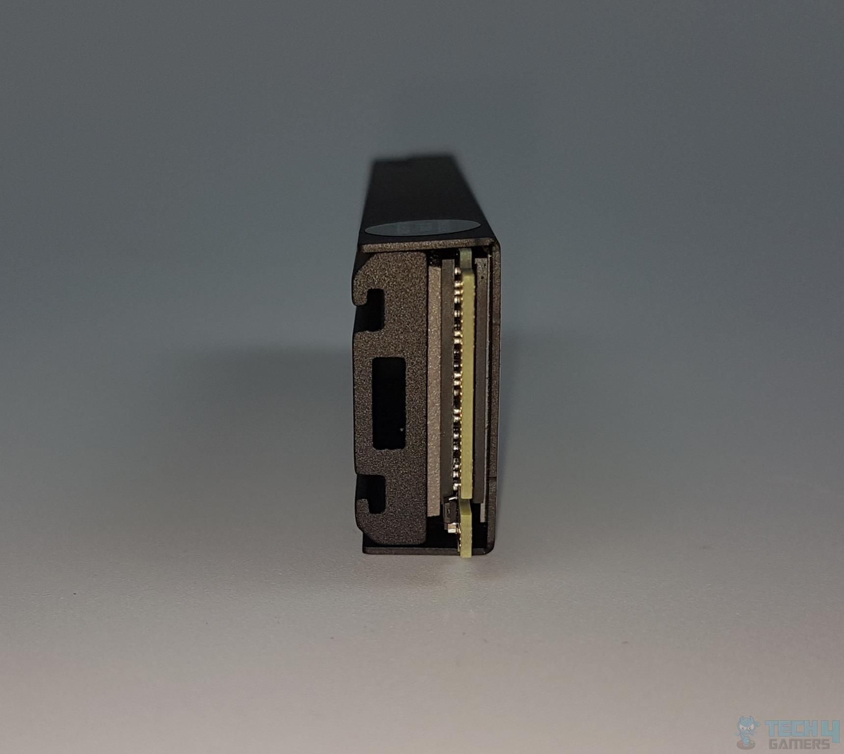 Kingston Fury Renegade 2TB NVMe SSD — A side view of the SSD