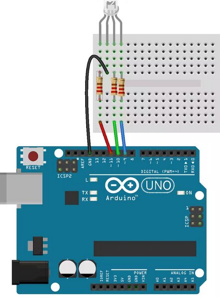 how to wire RGB LED strip without controller using Arduino