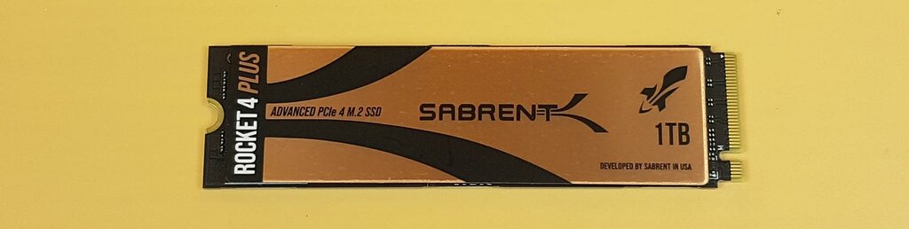 Sabrent Rocket 4 Plus 1TB NVMe SSD - Top View