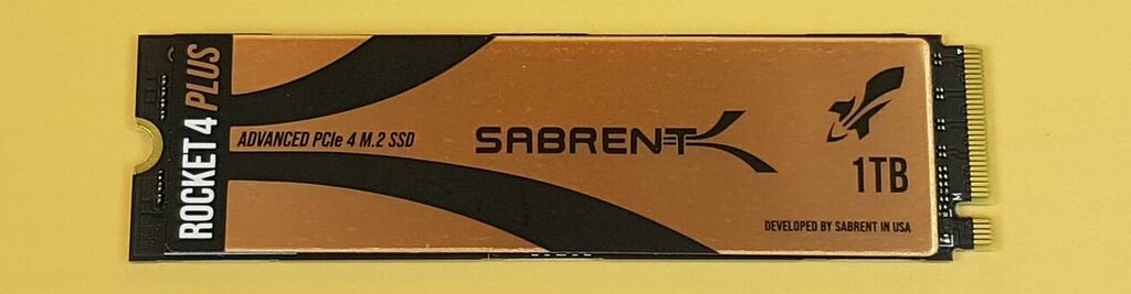 Sabrent Rocket 4 Plus 1TB NVMe SSD - Top View