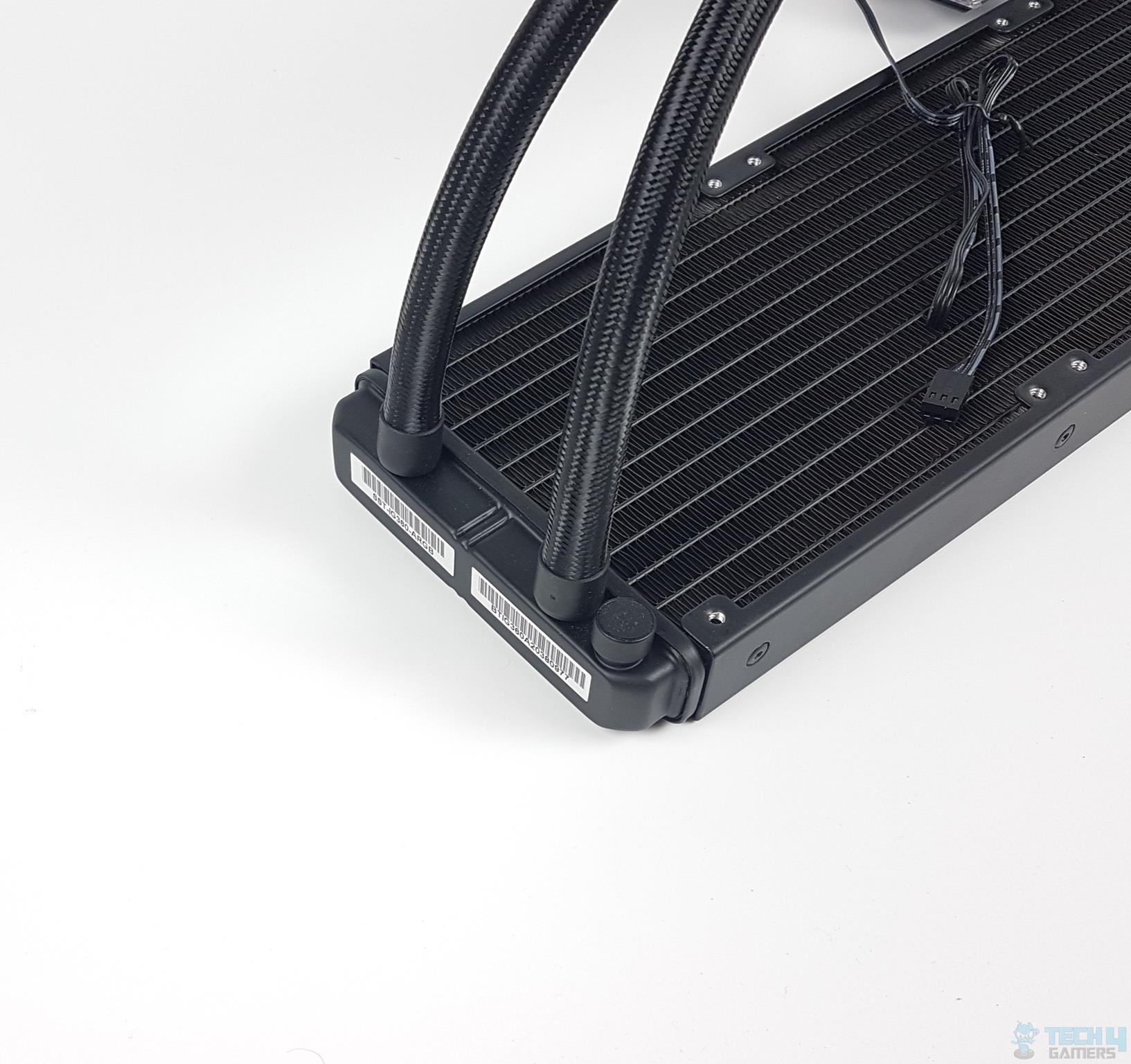SilverStone iCEGEM 360 Liquid Cooler — The tube end of the radiator
