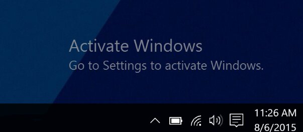 Activate Windows Watermark On Screen