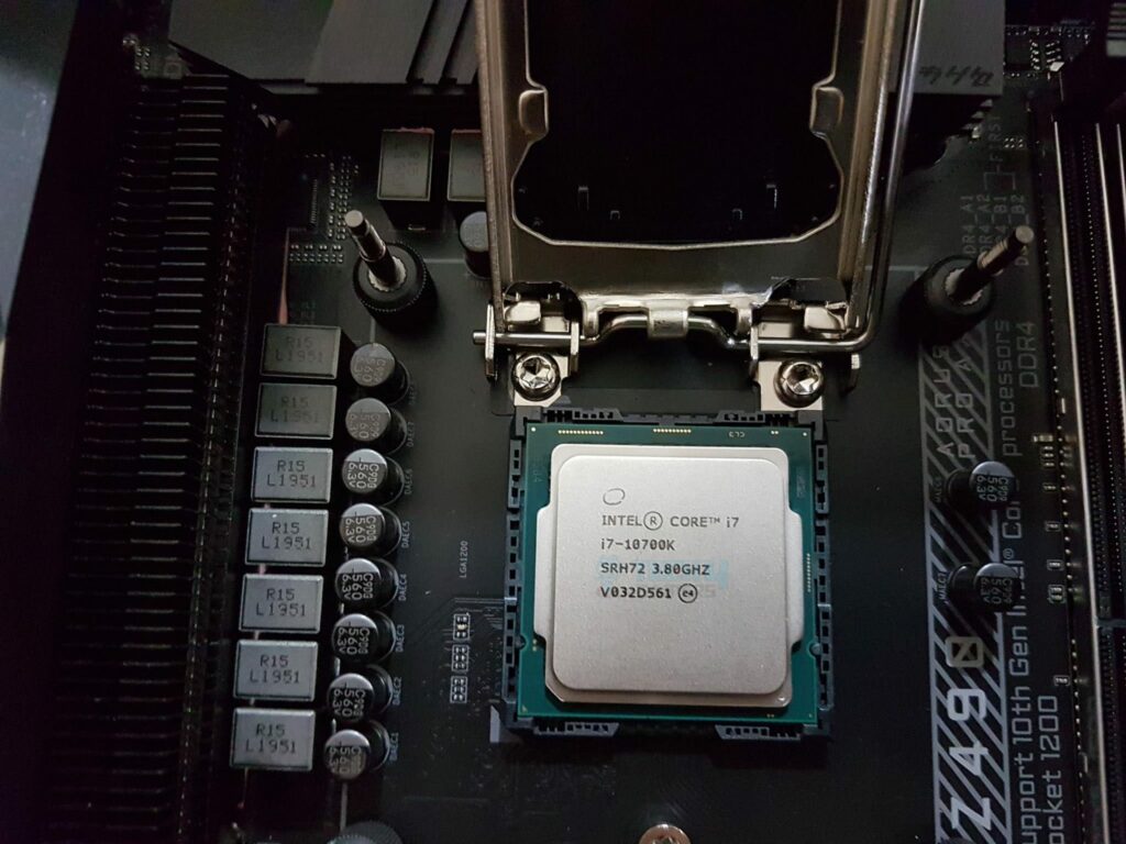 Processor in motherboard