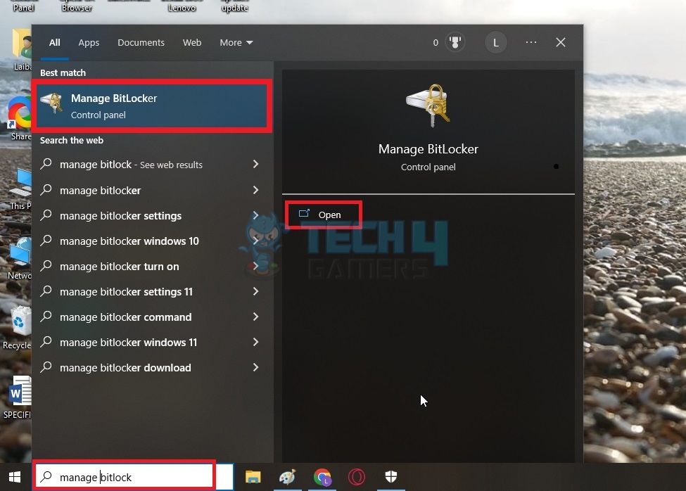 Manage BitLocker