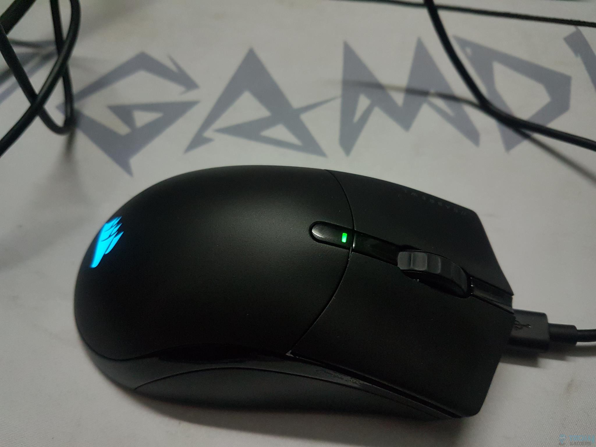 CORSAIR Sabre RGB Pro Wireless Gaming Mouse — Mouse while charging
