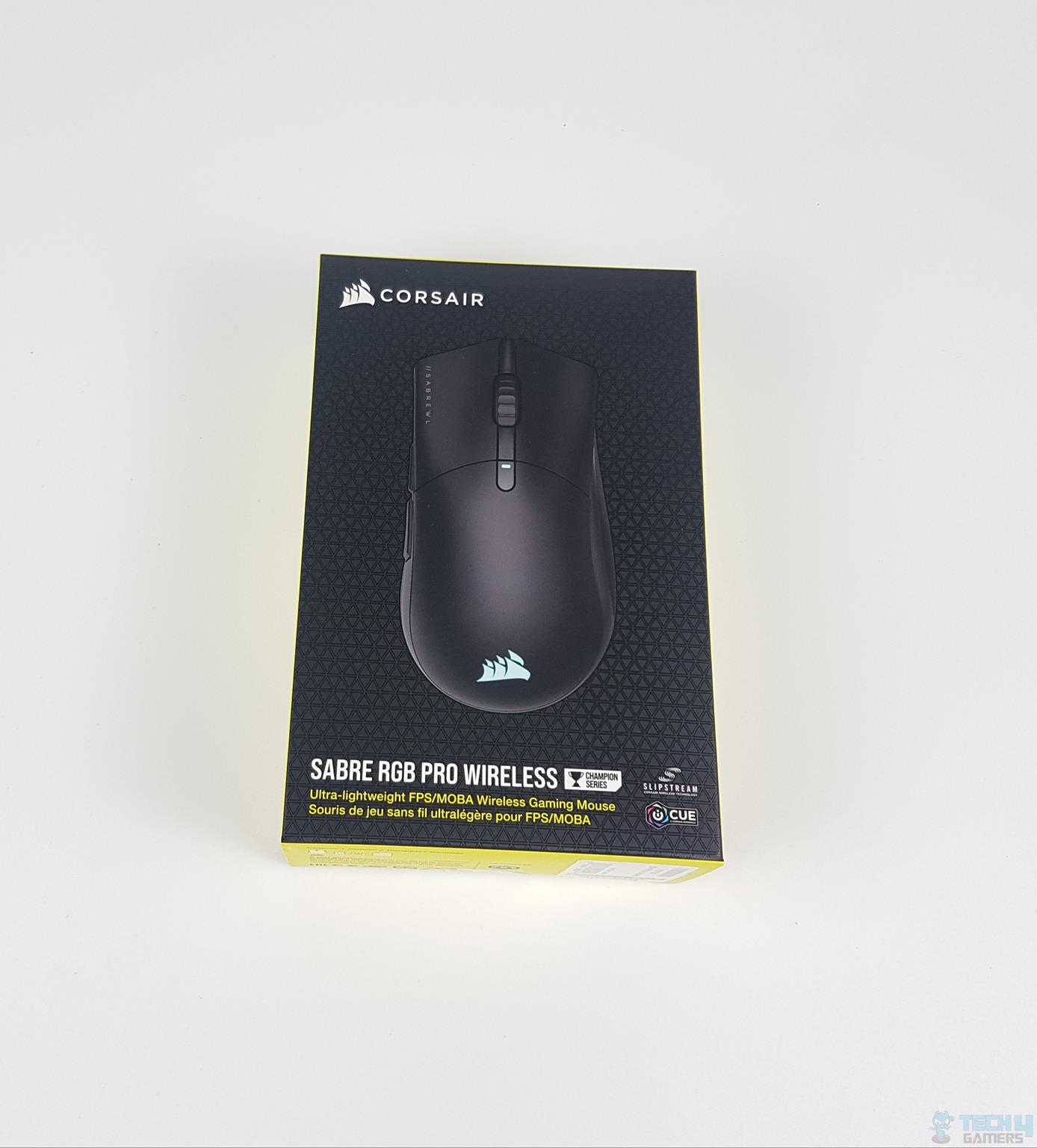 CORSAIR Sabre RGB Pro Wireless Gaming Mouse — Packaging