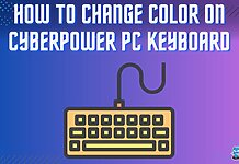 How To CHANGE COLOR ON CYBERPOWER PC KEYBOARD