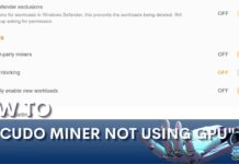 How To Fix Cudo Miner Not Using GPU