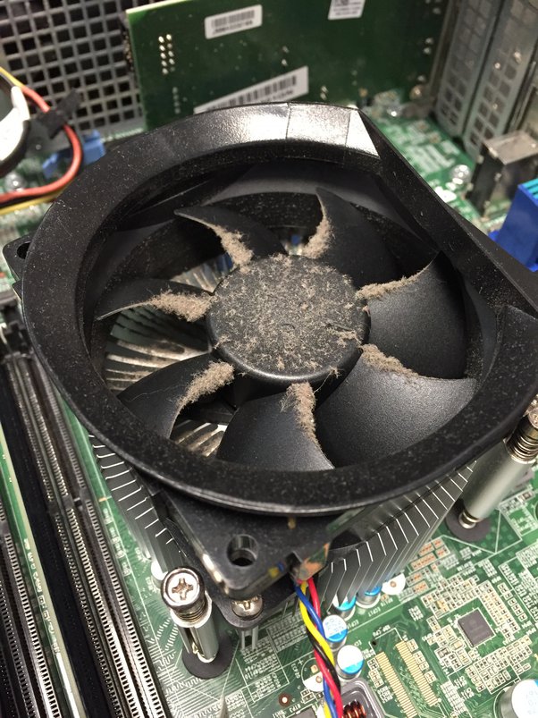 Dusty CPU fan