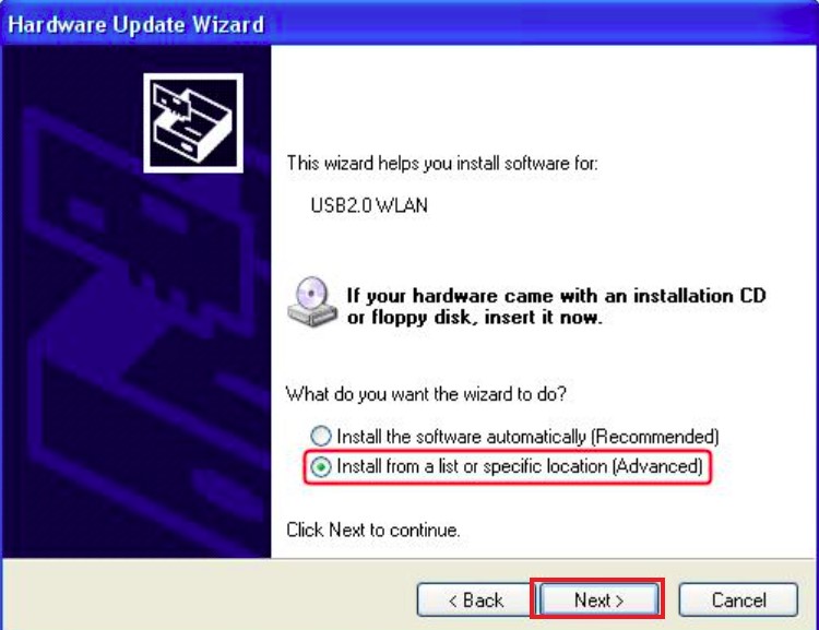 How to update drivers in windows XP