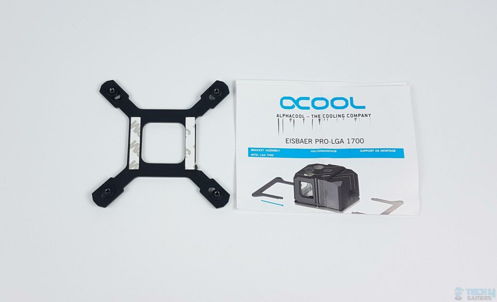 Alphacool Backplate (Kunststof) – Voor LGA 115x/1200/1700 – Past Op Eisbaer & XPX Waterkoelers