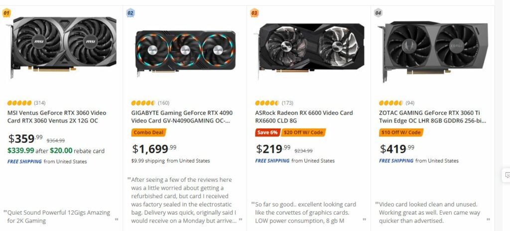 Best hot sale selling gpu