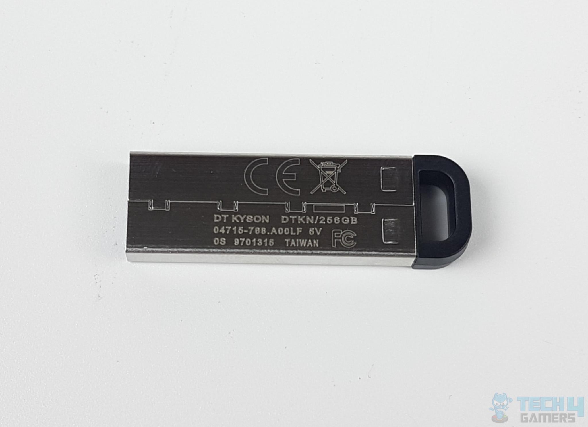 Kingston DataTraveler KYSON 256GB USB Drive — Back View