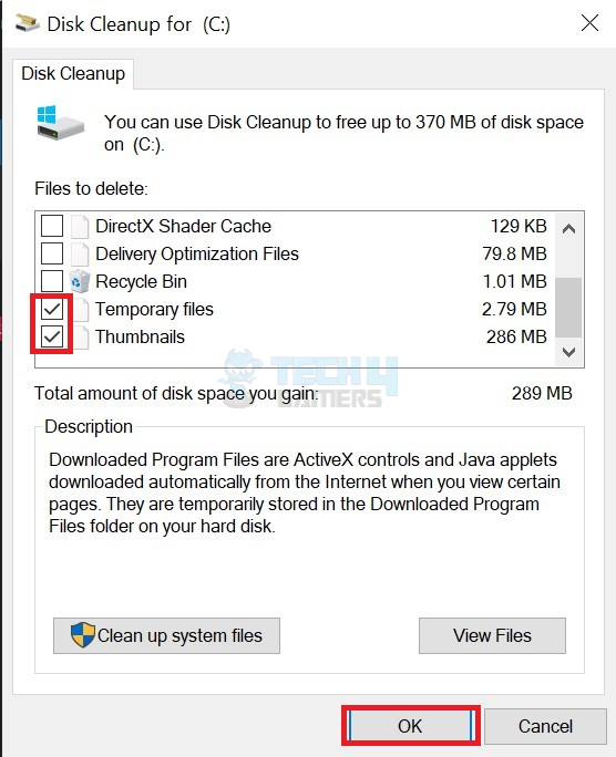 How to clear disk cache