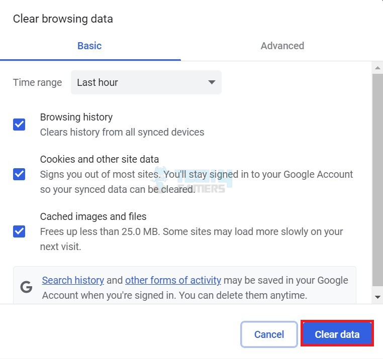 How to clear chrome cache