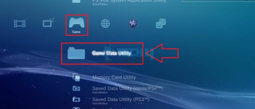 Game Data Utility In Game Section