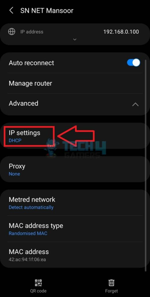 IP Settings