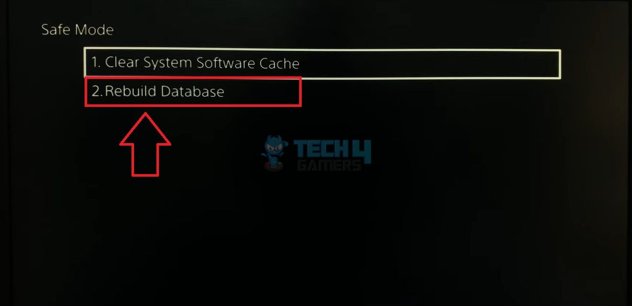 How to rebuild database on PS5