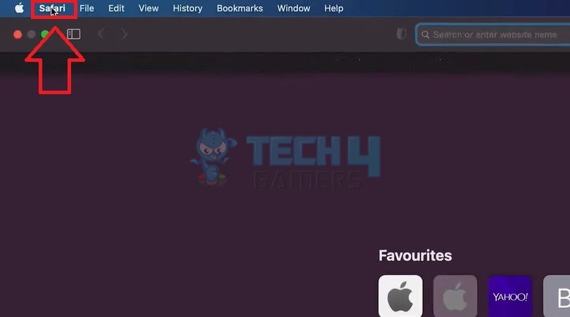 Safari Menu