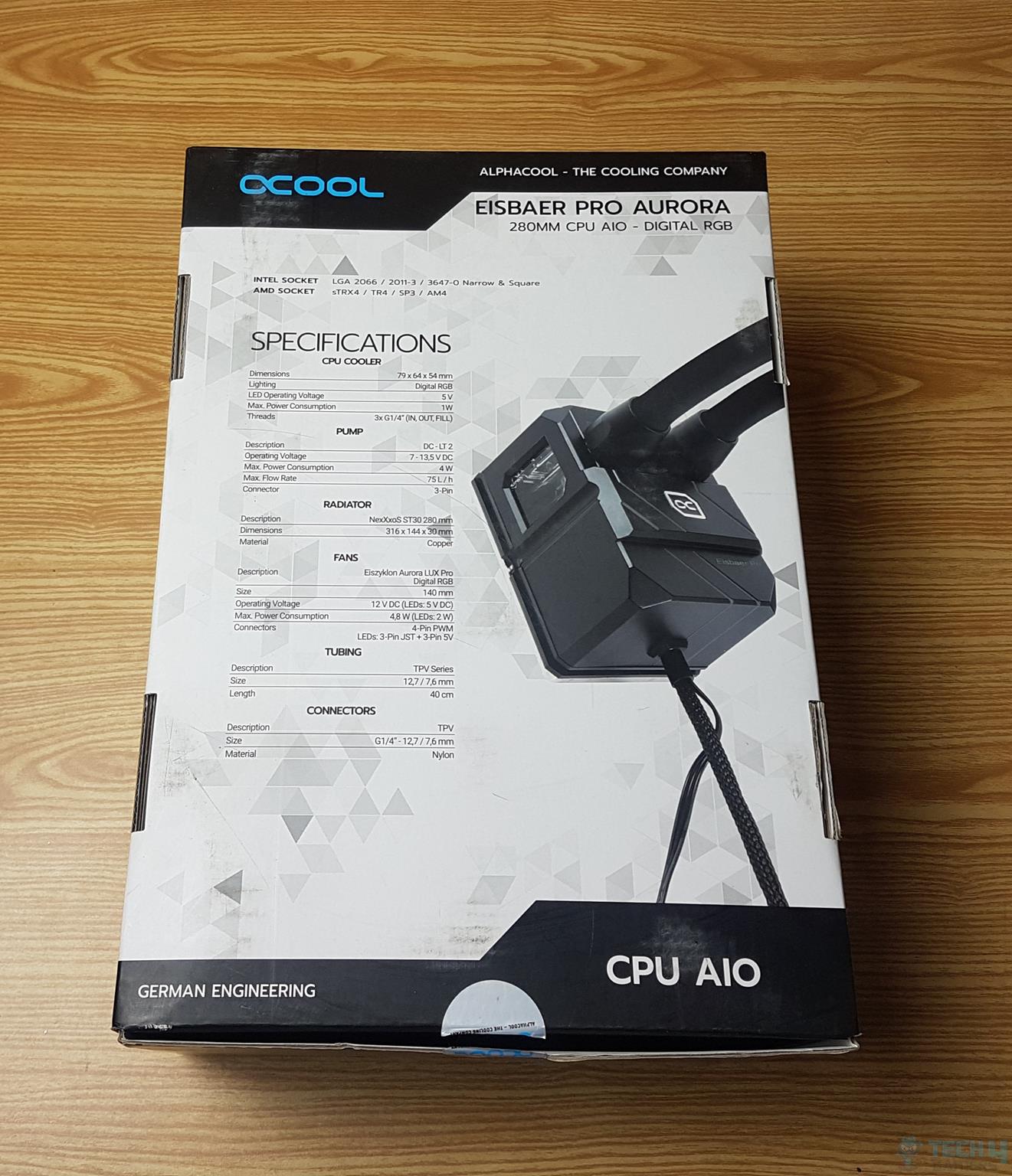 ALPHACOOL Eisbaer PRO AURORA 280 CPU AIO — Packing Box 2