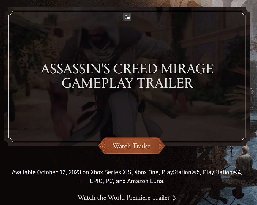 Assassin's Creed Mirage Not Launching On Steam