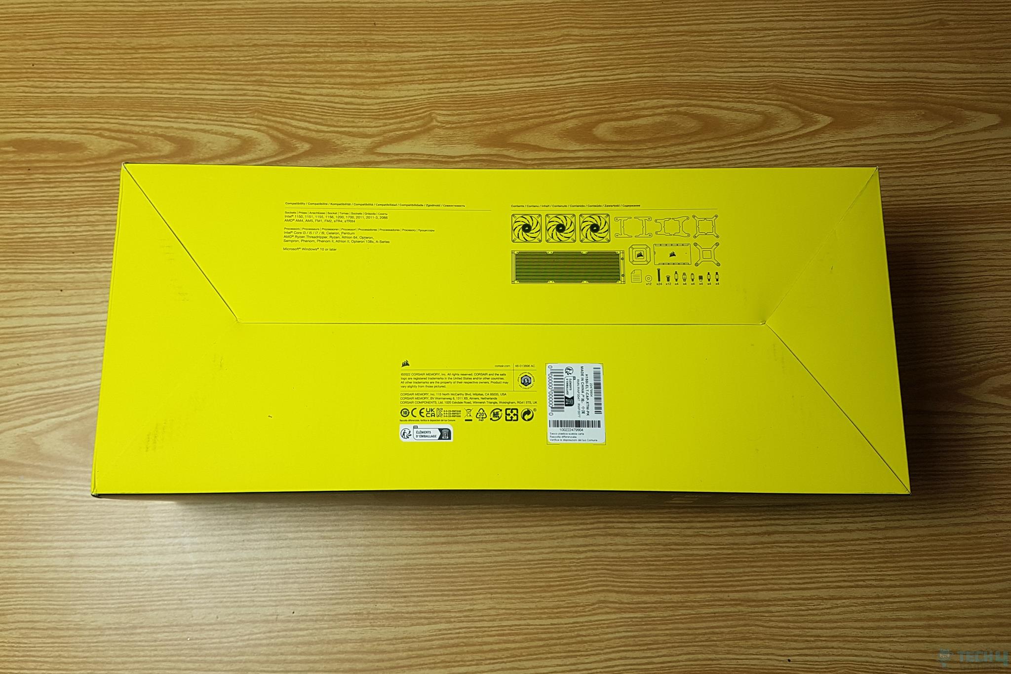 CORSAIR iCUE H150i Elite Capellix XT — Packing Box 3