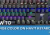 HOW TO CHANGE COLOR ON HAVIT KEYBOARD