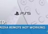 PS5 Media remote not working