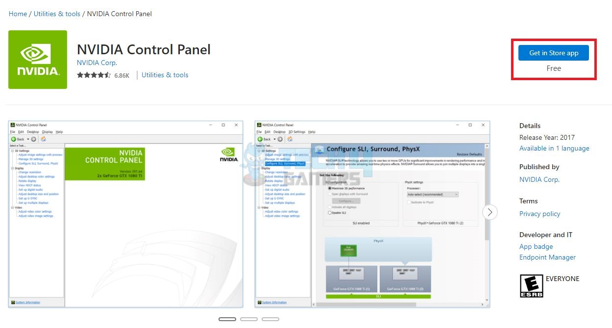 Download NVIDIA Control Panel