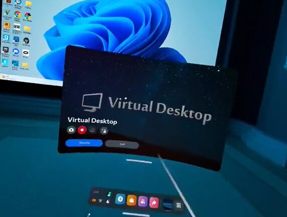 Virtual Desktop On VR