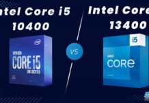 Core i5 10400 vs Core i5 13400
