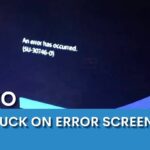 PS4 stuck on error screen
