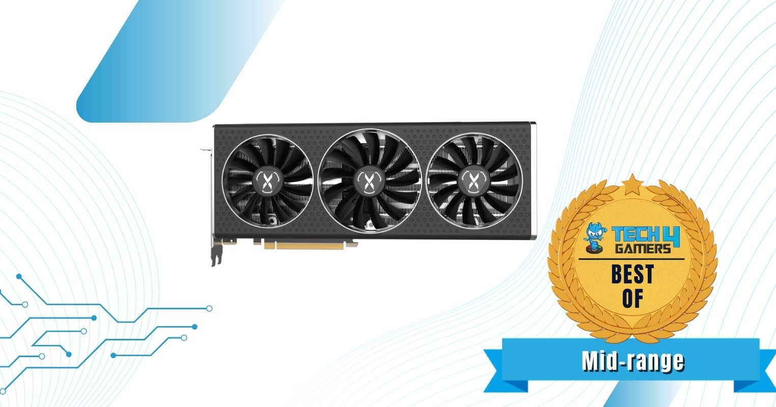 Best Mid-Range GPU For Ryzen 7 7800X3D - XFX Speedster QICK319 Radeon RX 6750XT CORE