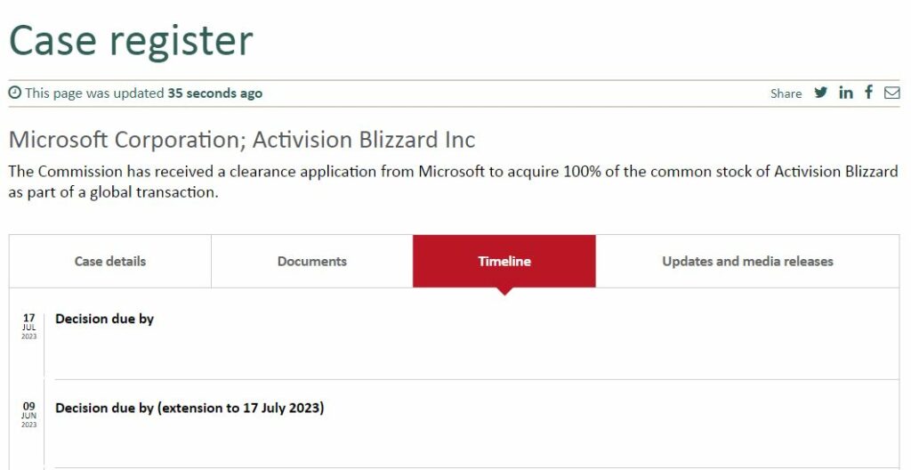 New Zealand Activision Blizzard Merger Acquisition Decision Delayed July 17