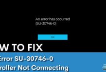 PS4 Error SU-30746-0 Controller Not Connecting