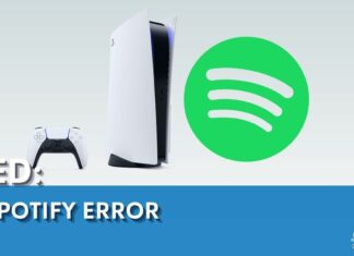 PS5 Spotify Error