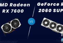 Radeon RX 7600 vs GeForce RTX 2060 Super
